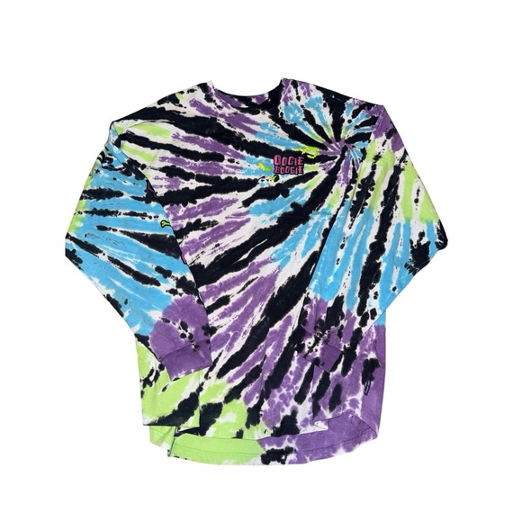 Disney 2022 Oogie Boogie Bash Tie-Dye Halloween Glow‎ In The Dark Spirit Jersey - Picture 5 of 11
